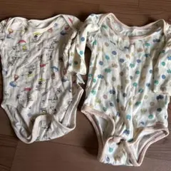 ユニクロ スヌーピー 肌着 長袖 ロンパース 2枚セット 70〜80
