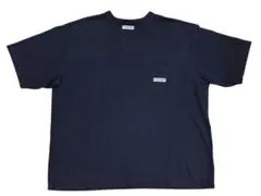 CAHLUMワンポイントロゴ ネイビー ポケット tシャツ