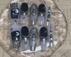 【Sサイズ】ネイルチップ ゴシック風