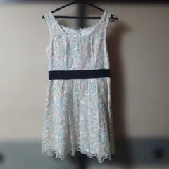 シンシアローリー　花柄レース ノースリーブミニワンピース サイズ2