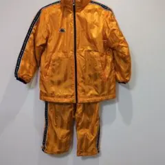 Kappa カッパ (140) オレンジ ウィンドブレーカー セット中綿入り