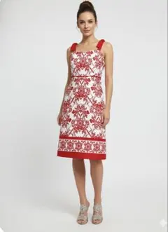 Anne Klein 花柄ノースリーブワンピース サイズ2のサムネイル