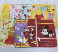 ディズニー ハンドタオル 7枚セット プーさん ミッキー