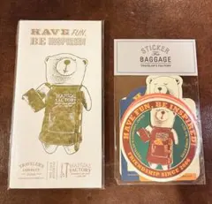 レア◆トラベラーズファクトリー ベアノートリフィル＆ステッカー5枚セット