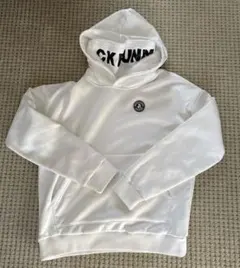 Jack Bunny!! フード付きパーカー　 ホワイト　裏起毛　Lサイズ