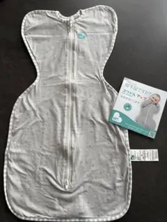 【美品】Love to Dream スワドルアップ M グレー　奇跡のおくるみ