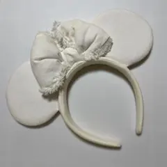 ディズニー カチューシャ 白 デニム