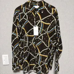 未使用品TOMORROWLAND レーヨンコットン プリントシャツ