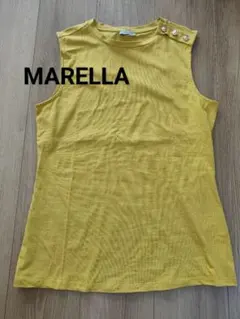 MARELLA マレーラ　イエローノースリーブ カットソーＭ　黄色　タンクトップのサムネイル