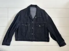 ブラック デニムジャケット