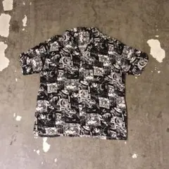 完売品】WACKO MARIA 開襟シャツ 半袖シャツ ブラック Y2K - メルカリ