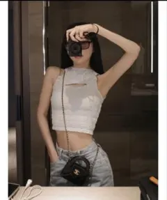 Darich カットアウトシャーリングアメスリトップス レディースのサムネイル