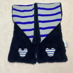 ミッキーマウス　子供　マフラー　東京ディズニーリゾート紺色