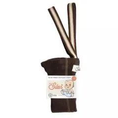 【新品未使用】シリーサイラス　フットレス ブラウンストライプ