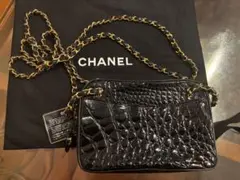 CHANEL♥︎ クロコエンボスショルダーバッグ