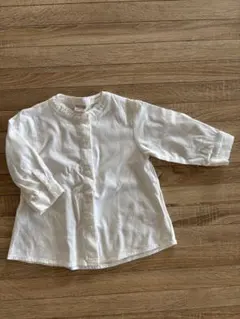 petit main ホワイトシャツ Sサイズ 80-90サイズ