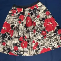 M‘SGRACY エムズグレイシー　フレアスカート　膝丈　38 花柄