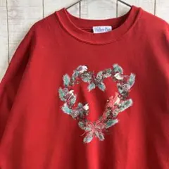 は*と様 USA 古着　長袖　スウェット 裏起毛　プリント　アメカジ ゆるだぼ