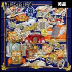 エルメス スカーフ カレ90 automobile オートモービル 自動車