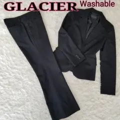 GLACIERグラシア／レディースパンツスーツ／セットアップ／洗濯可／ストライプのサムネイル