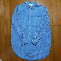 Americana アメリカーナ ストライプ長袖シャツ ブルーのサムネイル