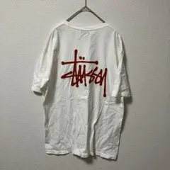 ステューシー　Stussy ホワイト Tシャツ　ストックロゴ　M 白