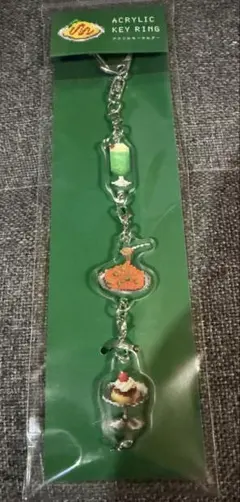 喫茶店　3連アクリルキーホルダー　キーチェーン