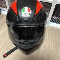 AGV K1 フルフェイスヘルメット マットブラック レッドのサムネイル