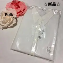 ‼️最終値下げ‼️【13号】フォーク　ブラウス　長袖　ホワイト　新品未使用