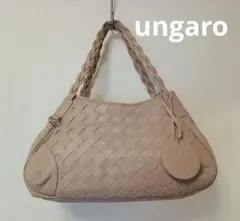 【新品】ungaro　ウンガロ　レザーショルダーバッグ　メッシュトートバッグのサムネイル