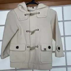 ダブルビー　ダッフルコート アイボリー 110