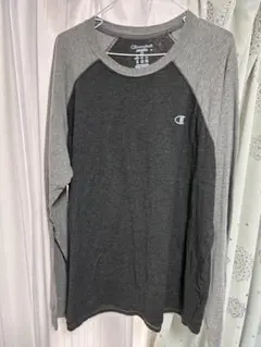Champion ラグランロンt グレー