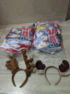 LET'S COSPLAY メンズ サンタクロース 5点セット2セット