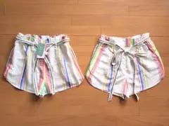H＆M カラフルショートパンツ　レディース・Mサイズ（２枚セット・１枚売り可）