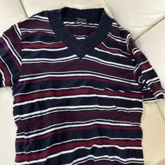 Men's Bigi ストライプ Vネックニット Sのサムネイル