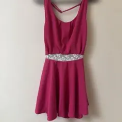 デイライルノアール　ウエストレースフレアワンピース　背中開き　ギャル　MARS