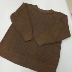 【美品】バックスリットラグランニット