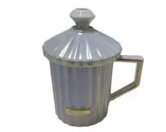 Francfranc ダイヤモンド フタ付きマグカップ WHITE(ラメ入り)