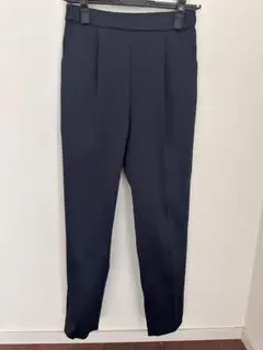 yori セレモニーピンタックパンツ＋ ネイビー38 - メルカリ