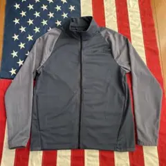NIKE DRI-FIT ハイネック トラックジャケット Mブルーグレー×グレー