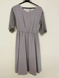 ワンピース　ドレス　ナノユニバース　グレー