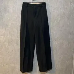 ブラッシュドジャージーワイドパンツ/丈長め ユニクロ XS