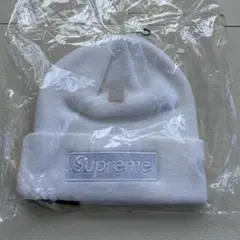 シュプリーム SUPREME 23AW BOX LOGO ニット帽 白