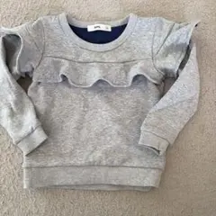 MPS フリル付きグレー トレーナー サイズ100
