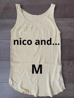 nico and... リブタンクトップ　イエロー　Mのサムネイル