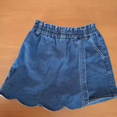 デニム キュロットスカート