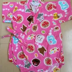ロンパース アンパンマン 甚平 70 ピンク あんぱんまん