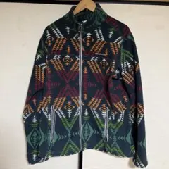 Columbia 幾何学模様 フリースジャケット　XL