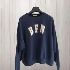 サマンサモスモス　ロゴスウェット　ネイビー