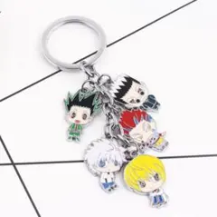 HUNTER×HUNTER　メインキャラクター5連のキーホルダー☆新品未使用